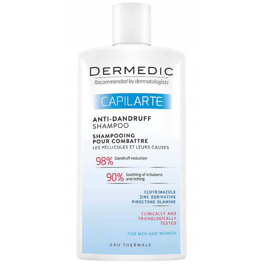 Dermedic Capilarte, shampoo per combattere la forfora e le sue cause, 300 ml