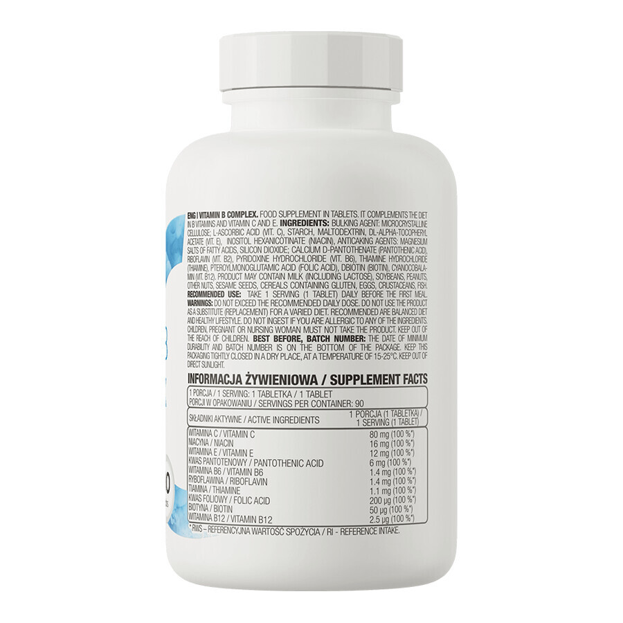 OstroVit Vitamin B Complex, 90 comprimés