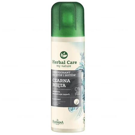 Farmona Herbal Care, deodorant pentru picioare, mentă neagră, 150 ml