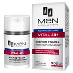 AA Men Advanced Care Vital 40+, crème visage anti-rides, 50 ml