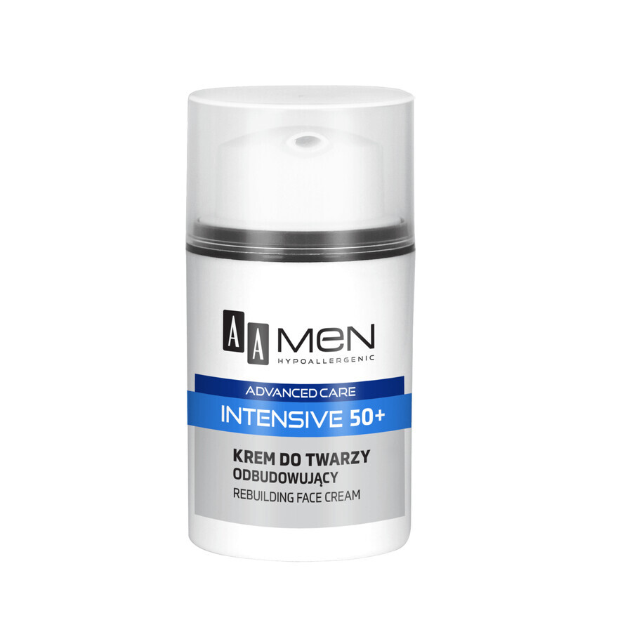 AA Men Intensive 50+, crème réparatrice pour le visage, 50 ml