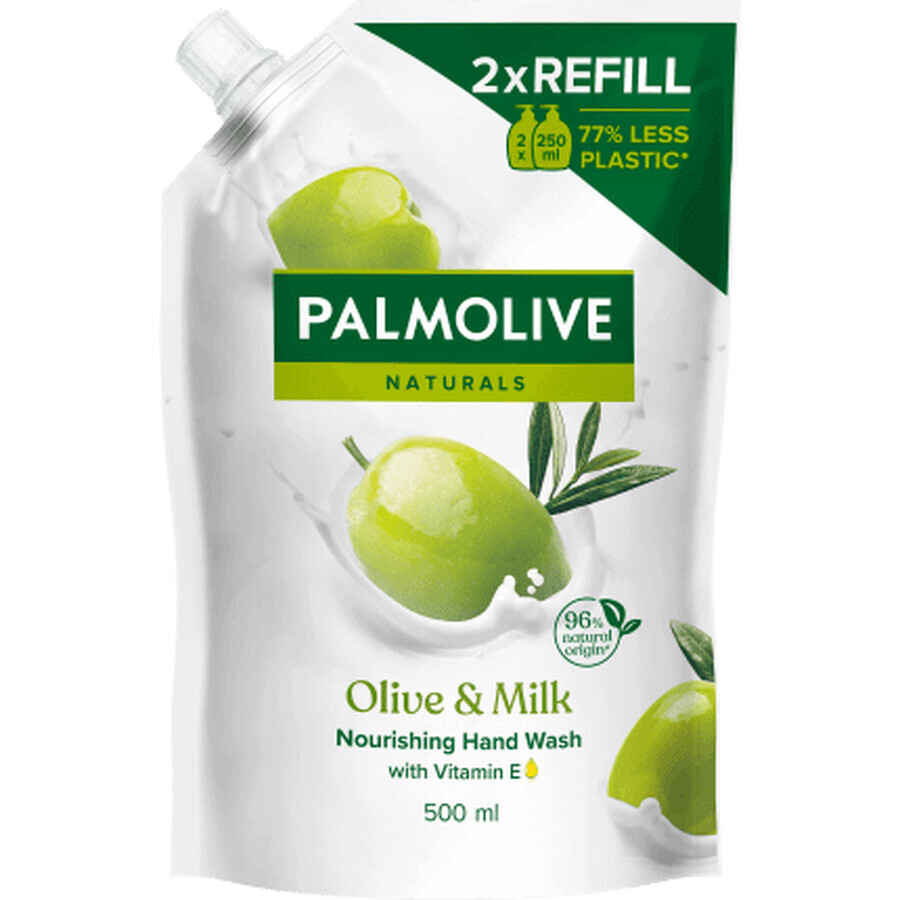 Palmolive, savon liquide, lait et olives, bouillon, 500 ml