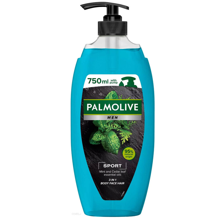 Palmolive Men, Gel douche 3-en-1, Sport, 750 ml