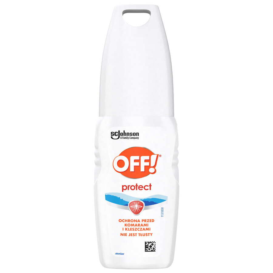 OFF! Protect, protection against mosquitoes and ticks, atomizer, DEET 7%, 100 ml