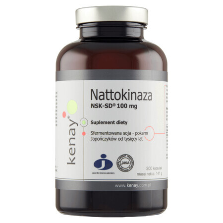 Kenay, Nattokinase NSK-SD, 300 Kapseln