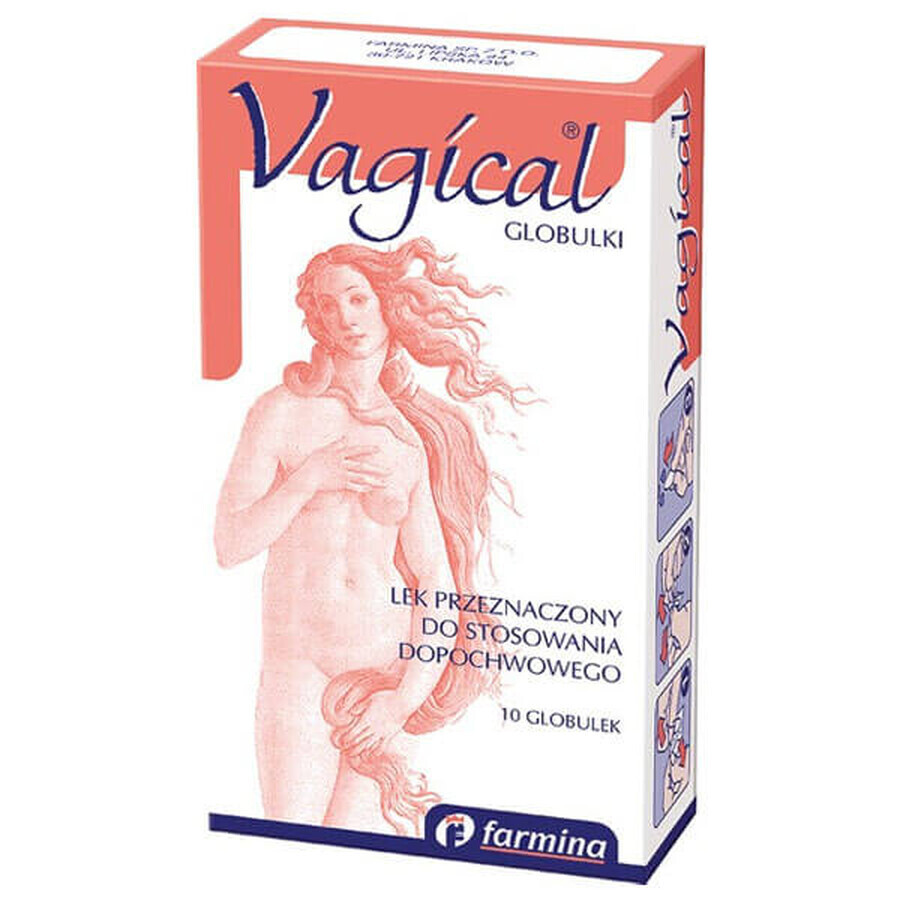 Vagical, globules vaginaux, 10 unités