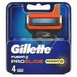 Gillette, Fusion Proglide Power, cartouches de remplacement, 4 pièces