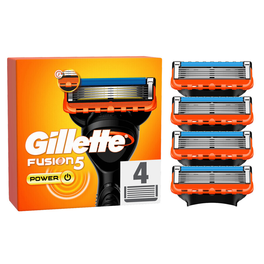 Gillette Fusion 5 Power, cartouches de rechange, 4 pièces