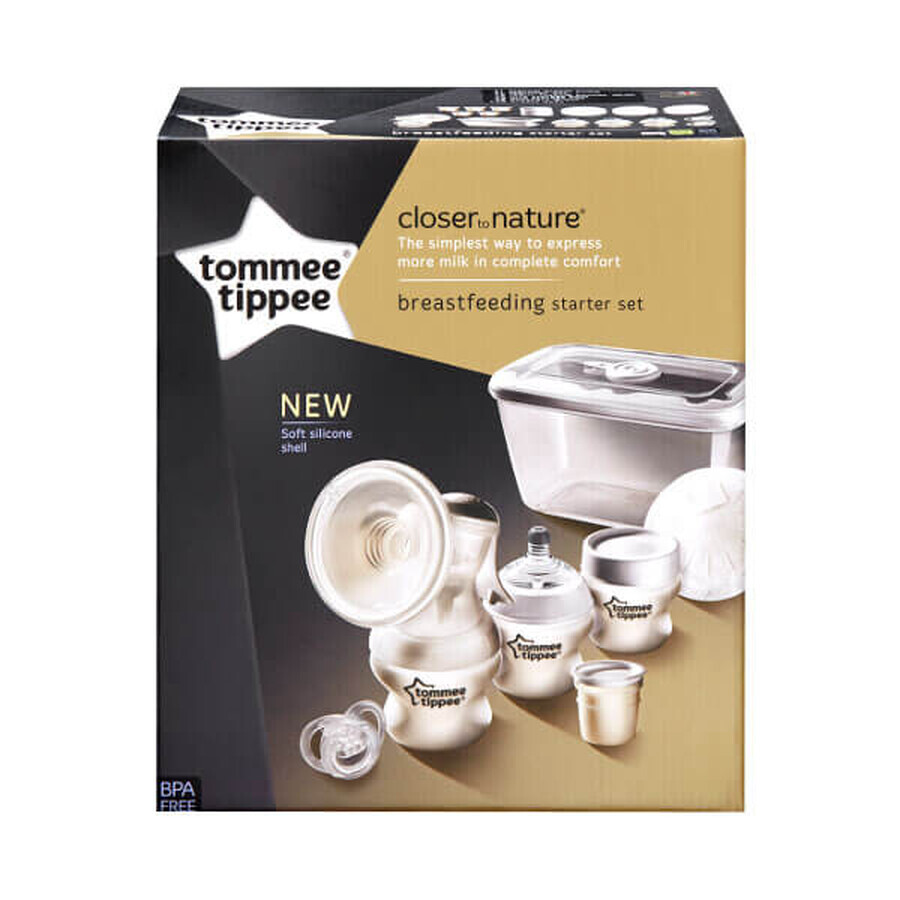 Tommee Tippee, pompă de sân manuală și sterilizator pentru microunde