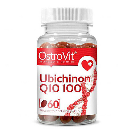 OstroVit, Ubichinon Q10 100 mg, Coenzym Q10, 60 Kapseln