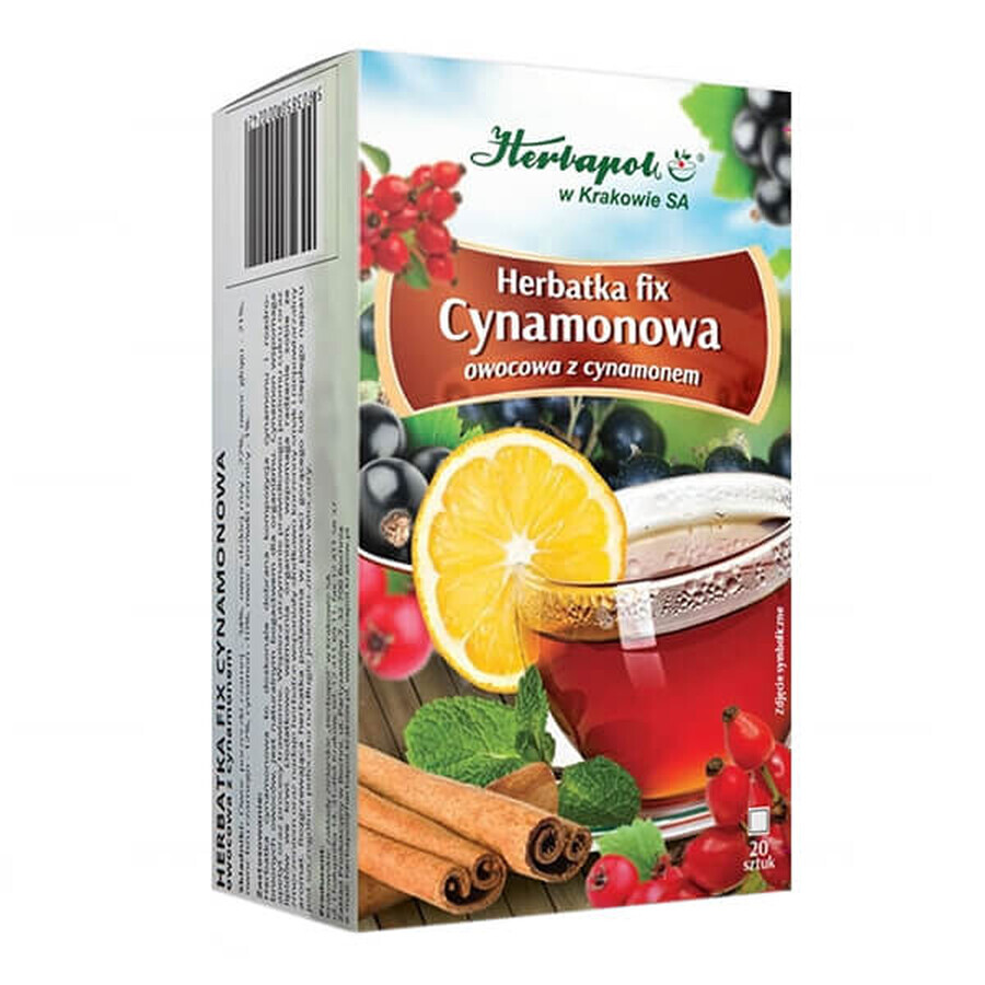 Herbapol Cynamonowa, thé fixe aux fruits avec cannelle, 3 g x 20 sachets