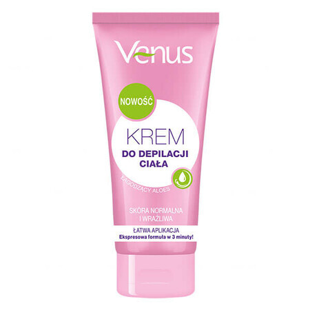 Venus, crème d'épilation corporelle, aloès apaisant, 150 ml