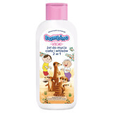 Bambino Kids, gel lavant 2-en-1 pour le corps et les cheveux, Bolek i Lolek i surykatki, dès 1 an, 400 ml