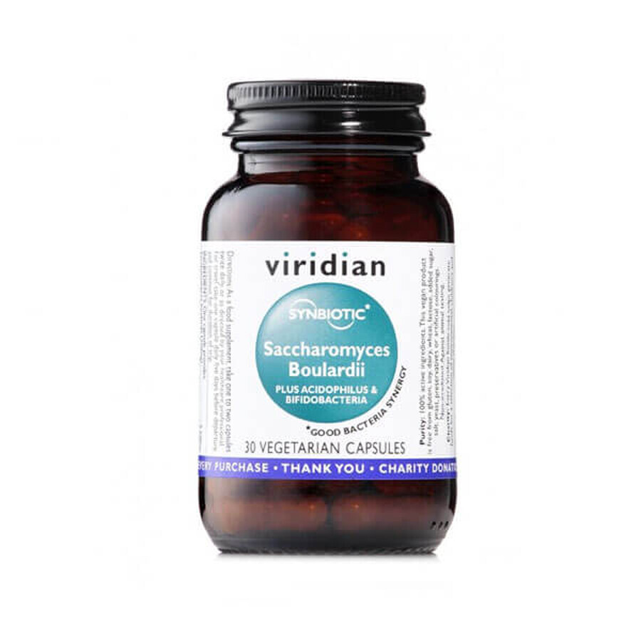 Viridian, Saccharomyces Boulardii Synbiotique, 30 gélules