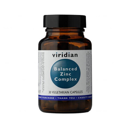 Viridian Balanced Zinc Complex, 30 gélules