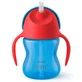 Avent, cană cu pai și mânere, albastru, SCF796/01, de la 9 luni, 200 ml