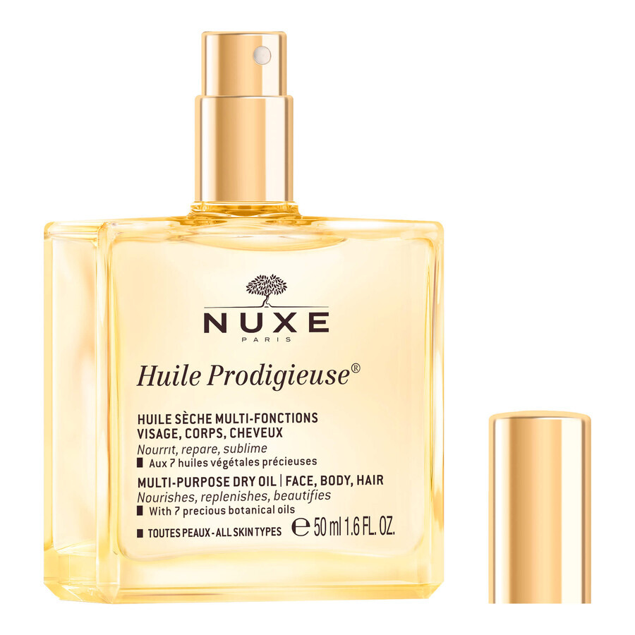 Nuxe Huile Prodigieuse, dry oil for body, face and hair, 50 ml