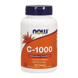 Now Foods C-1000, vitamine C + cynorrhodon, 100 comprimés