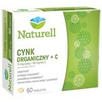 Naturell Organic Zinc + C, 60 comprimés 