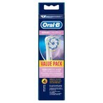 Oral-B, embouts de remplacement pour la brosse à dents électrique Sensi UltraThin, EB 60-4, 4 pièces