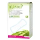 Masmi Natural Cotton, serviettes hygiéniques en coton biologique, anatomiques, 30 pièces