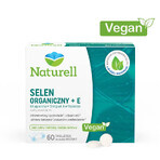 Naturell Organic Selenium + E, 60 chewable tablets