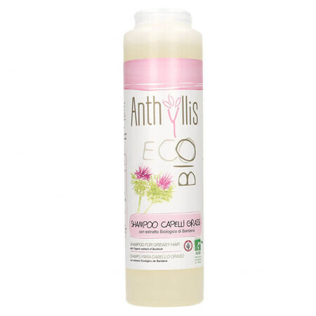 Anthyllis EcoBio, shampooing pour cheveux gras et pellicules, extrait de bardane, 250 ml