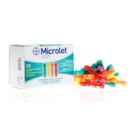 Microlet, lancettes, 25 pièces