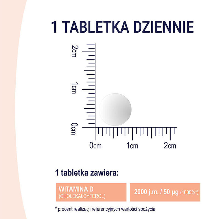 Naturell Vitamina D3 2000, 60 compresse masticabili