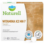 Naturell Vitamina K2 MK-7, vitamina K 75 µg, 60 compresse masticabili