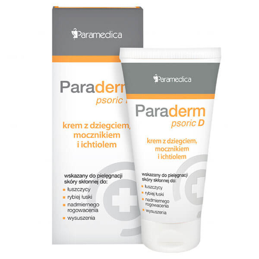 Paraderm Psoric D, crème à base de goudron, d'urée et d'ichtyol, 85 g