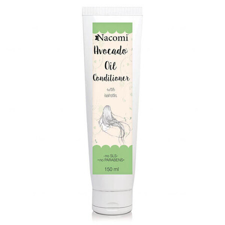 Nacomi, hair conditioner with keratin and avocado oil, 150 ml