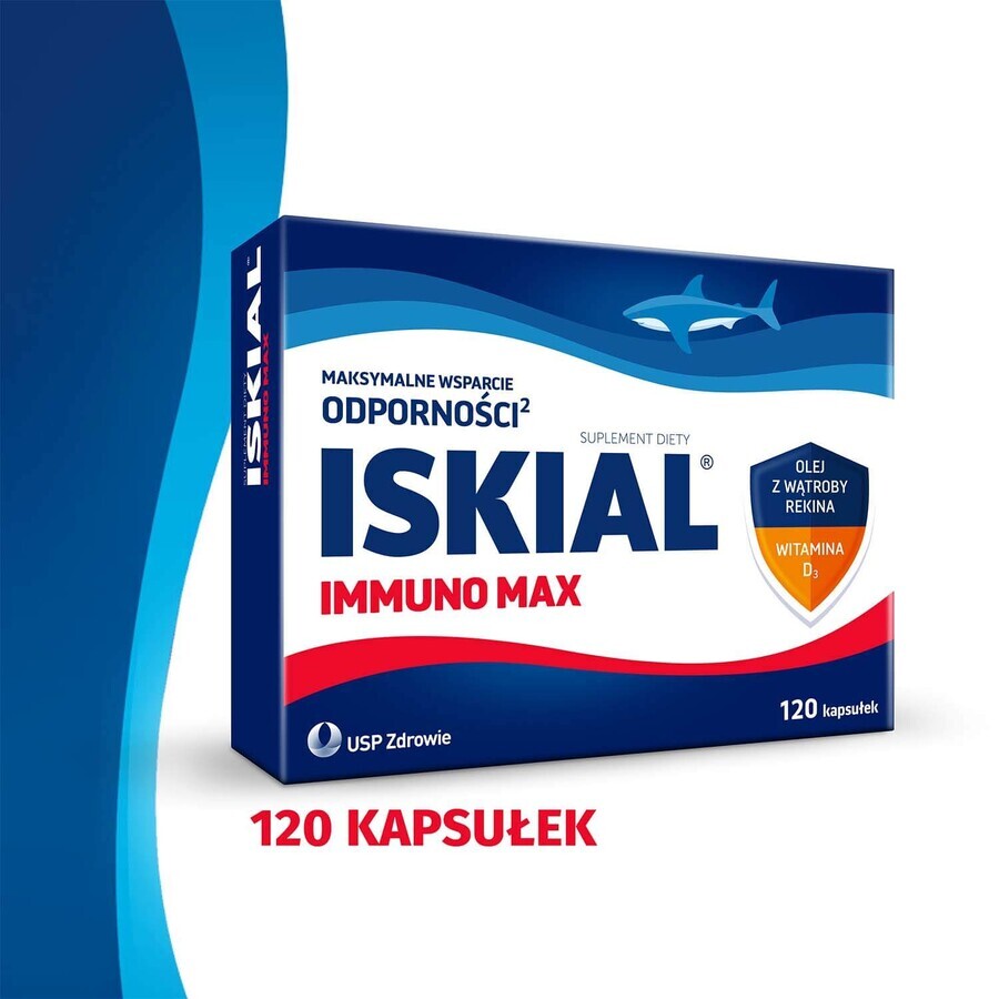 Iskial Max, pour les enfants de plus de 6 ans et les adultes, 120 gélules