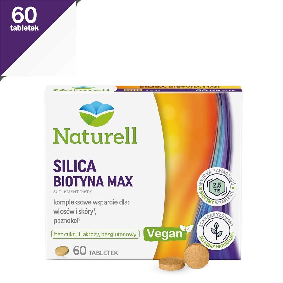 Naturell Silica Biotin Max, 60 compresse