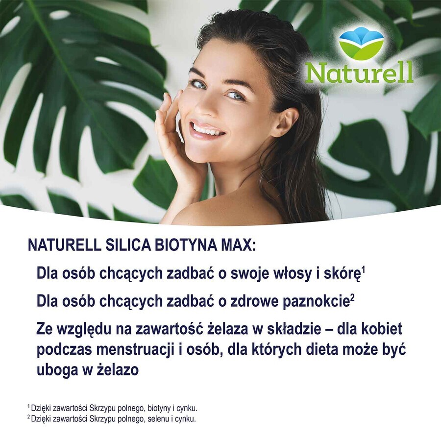 Naturell Silica Biotin Max, 60 compresse