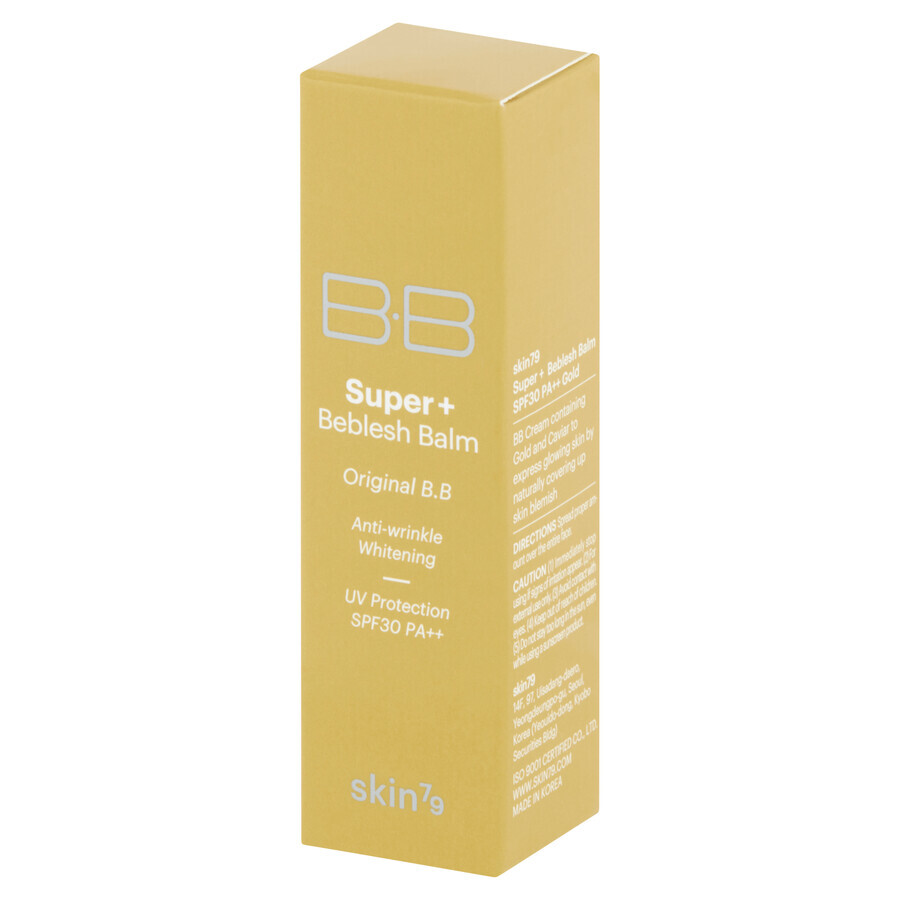 Skin79, BB Super + Beblesh Balm Gold, Facial Toning Cream, 7g