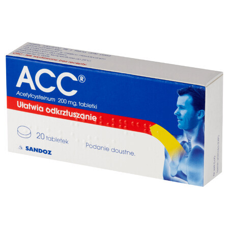 ACC 200 mg, 20 comprimés pelliculés