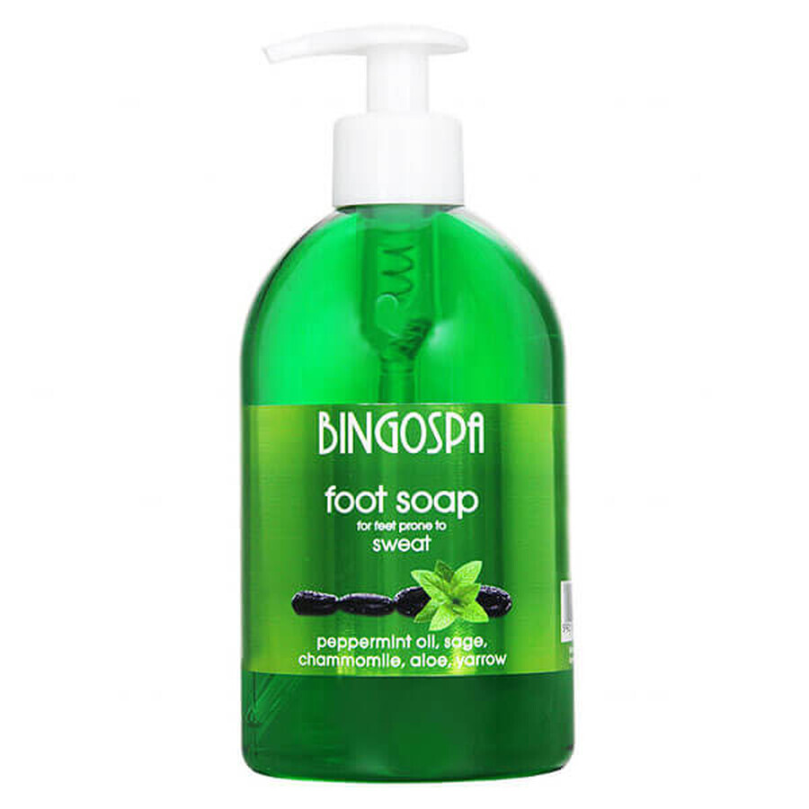 Bingospa, savon pour les pieds sujets à la transpiration, 500 ml