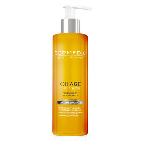 Dermedic Oilage, lavaggio del viso a base di olio syndet, pelle sensibile, 200 ml