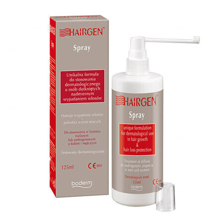 Hairgen, spray pour l'alopécie diffuse ou androgénétique, 125 ml