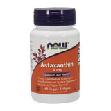 Now Foods Astaxanthin, astaxanthine 4 mg, 60 gélules végétales