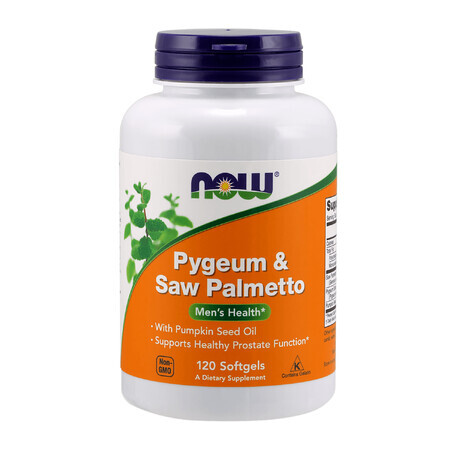 Now Foods, Pygeum Saw Palmetto, 120 capsule