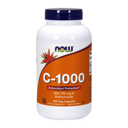 Now Foods C-1000, vitamine C + bioflavonoïdes + rutine, 250 gélules végétales