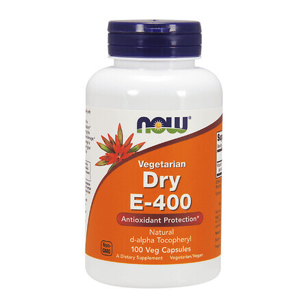 Now Foods, Vegetarian Dry E-400, Vitamine E 400 IU, 100 gélules