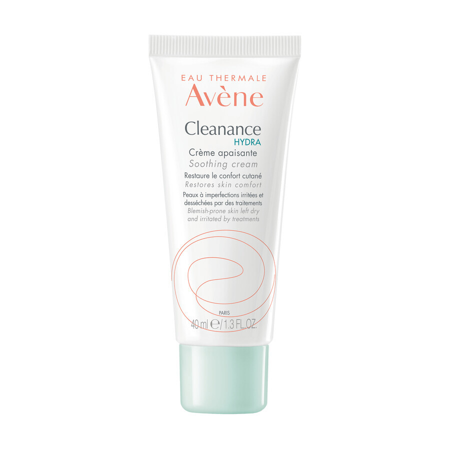 Avène Cleanance Hydra, crème apaisante pour le visage et le corps après des traitements pharmacologiques, 40 ml