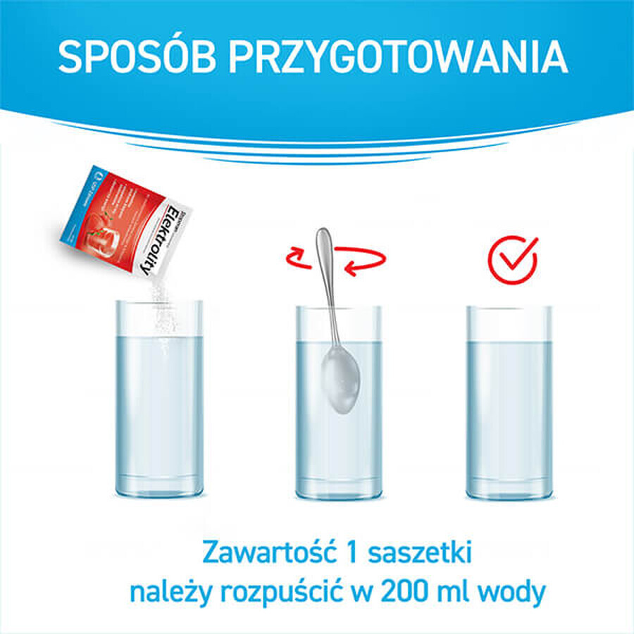 Electrolytes, goût fraise, 7 sachets