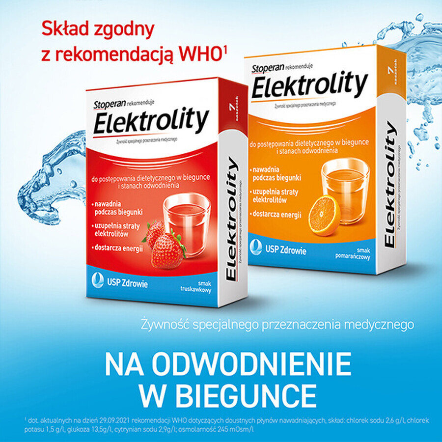 Electrolytes, goût fraise, 7 sachets