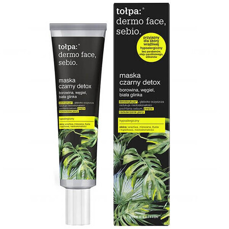 Tolpa Dermo Face Sebio, masque noir détoxifiant, 40 ml