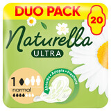 Naturella Ultra, serviettes hygiéniques avec ailettes, camomille, Normal, 20 pcs