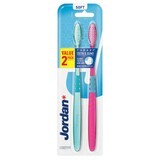 Jordan Target Teeth &amp; Gums, toothbrush, soft, 2 pieces